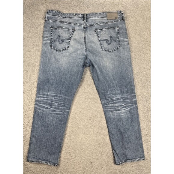 AG Adriano Goldschmied Jeans Mens Size 40 Blue The Graduate Tailored Leg Preppy - Picture 2 of 9